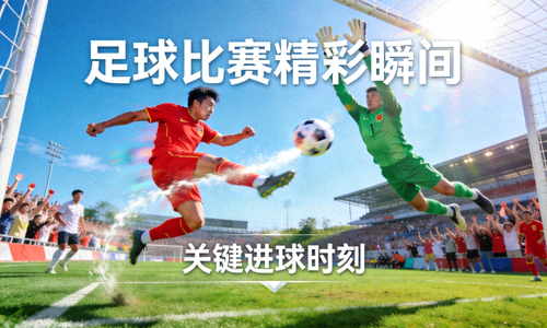 足球比赛精彩瞬间展示图